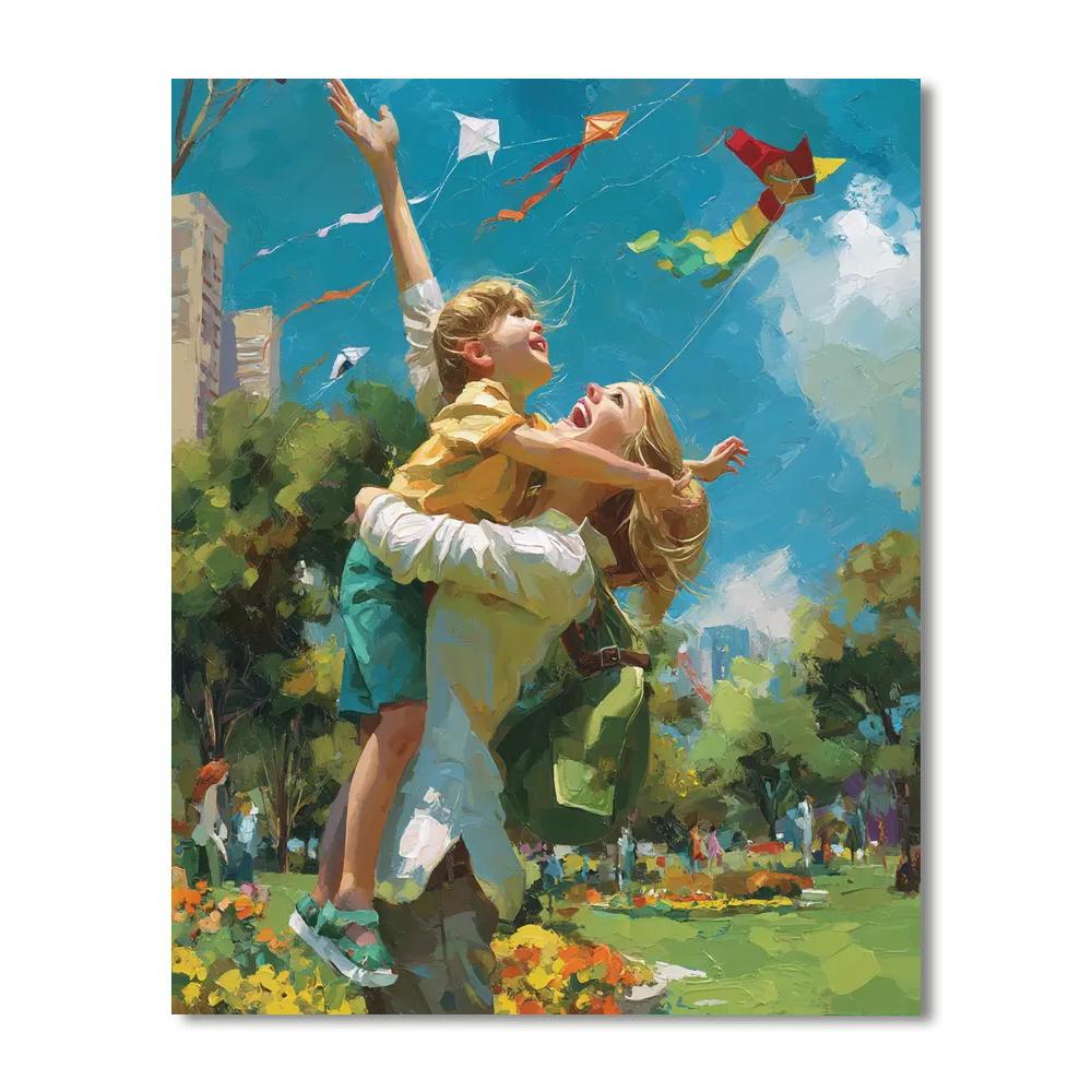 Laughter And Love In The Park Numbered Painting Kits