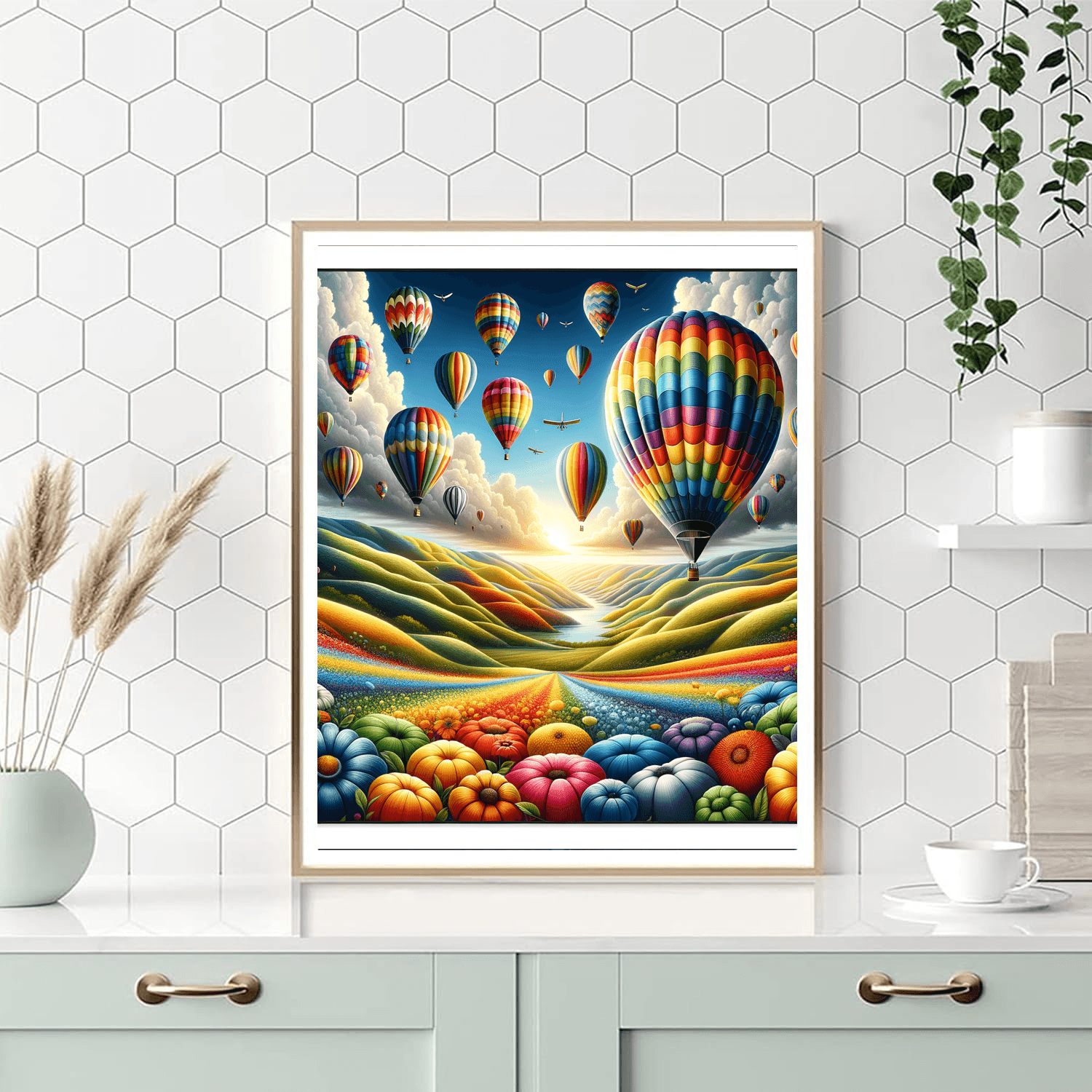 Adventurous Hot Air Balloon Ride - DIY Painting By Numbers Kit