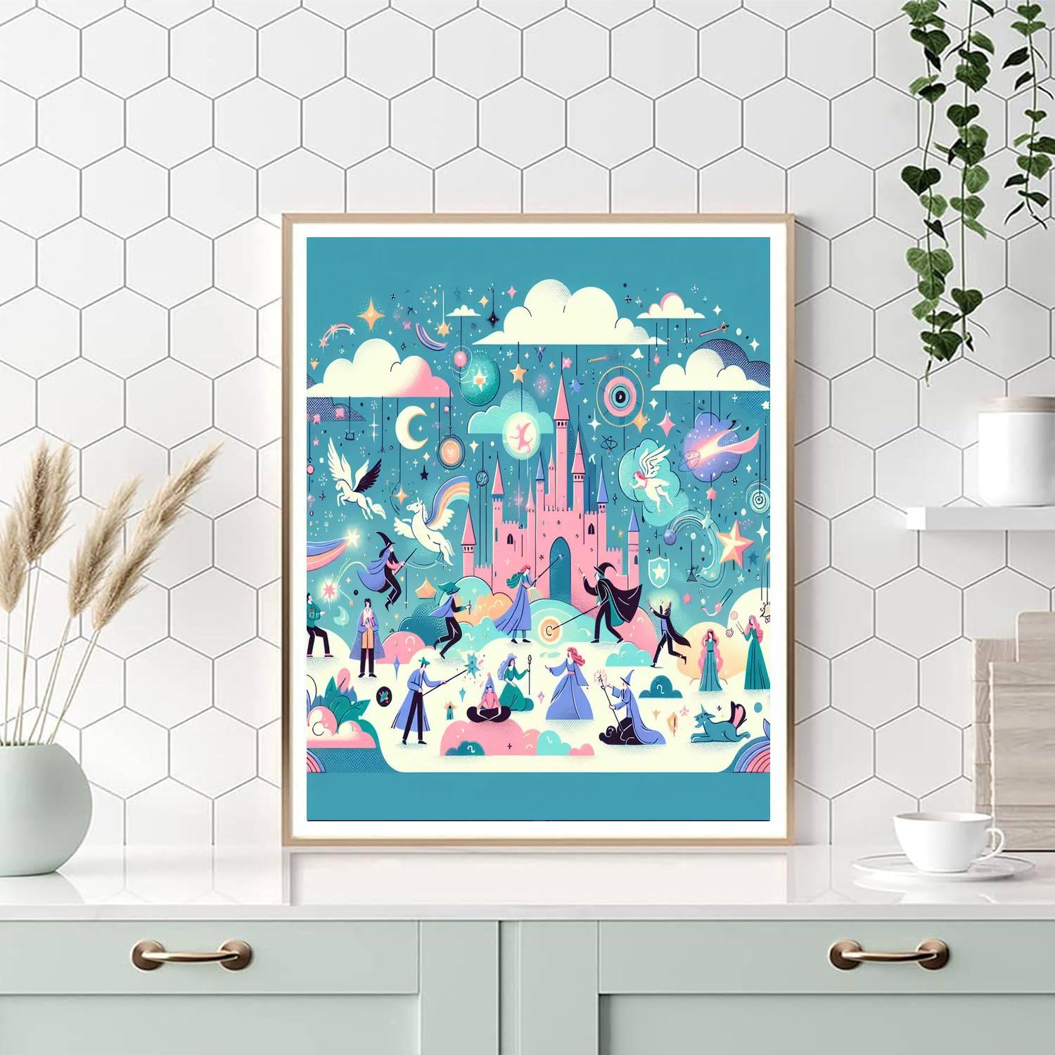 Fantastic Wizarding World Number Painting