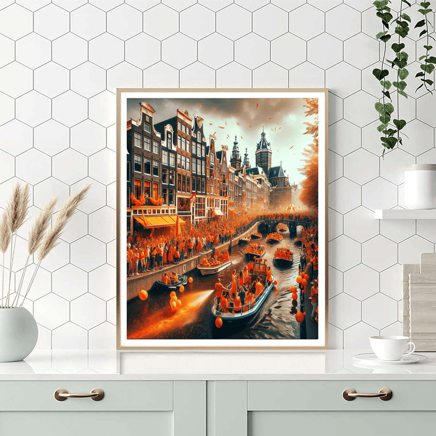 King's Day - Amsterdam, Netherlands Numbered Painting Kits