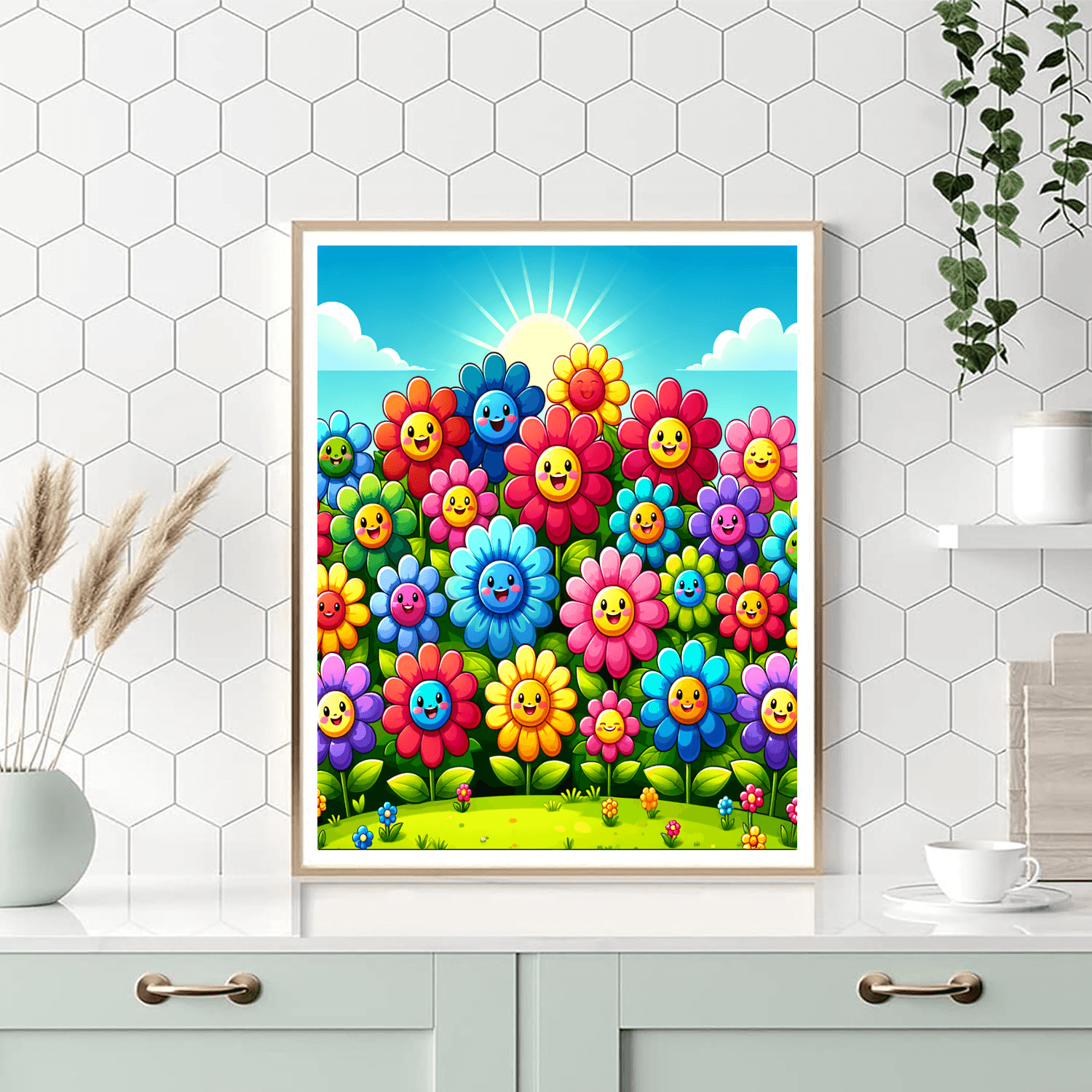 Cheery Spring Flowers Paint By Number