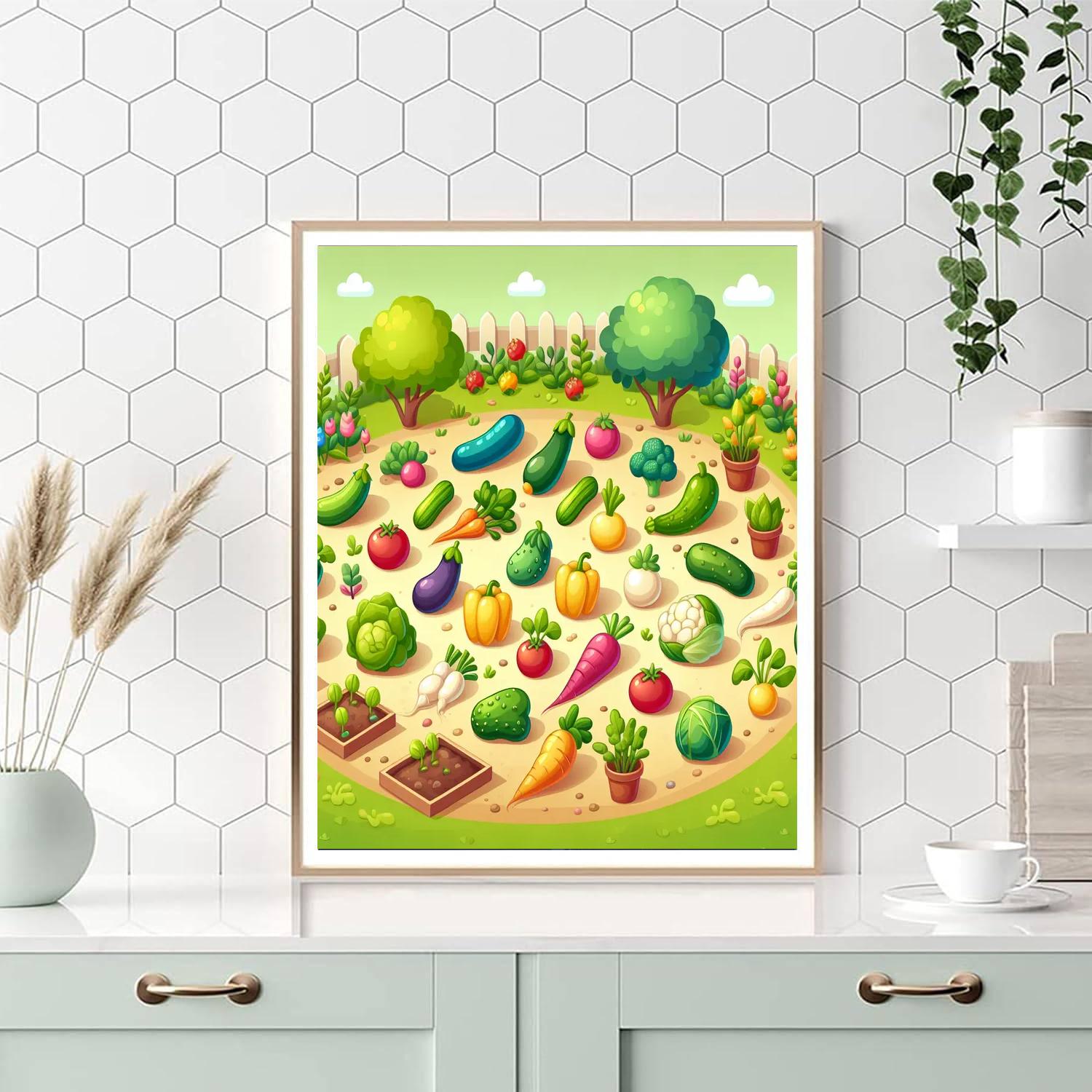Vibrant Veggie Victory Painting Number Kit
