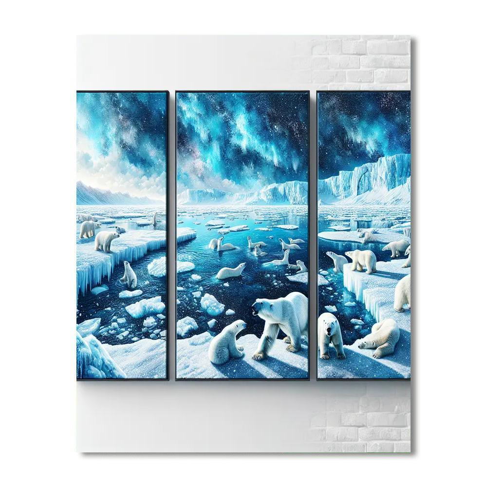 Polar Bear Arctic Wonderland Paint By Number