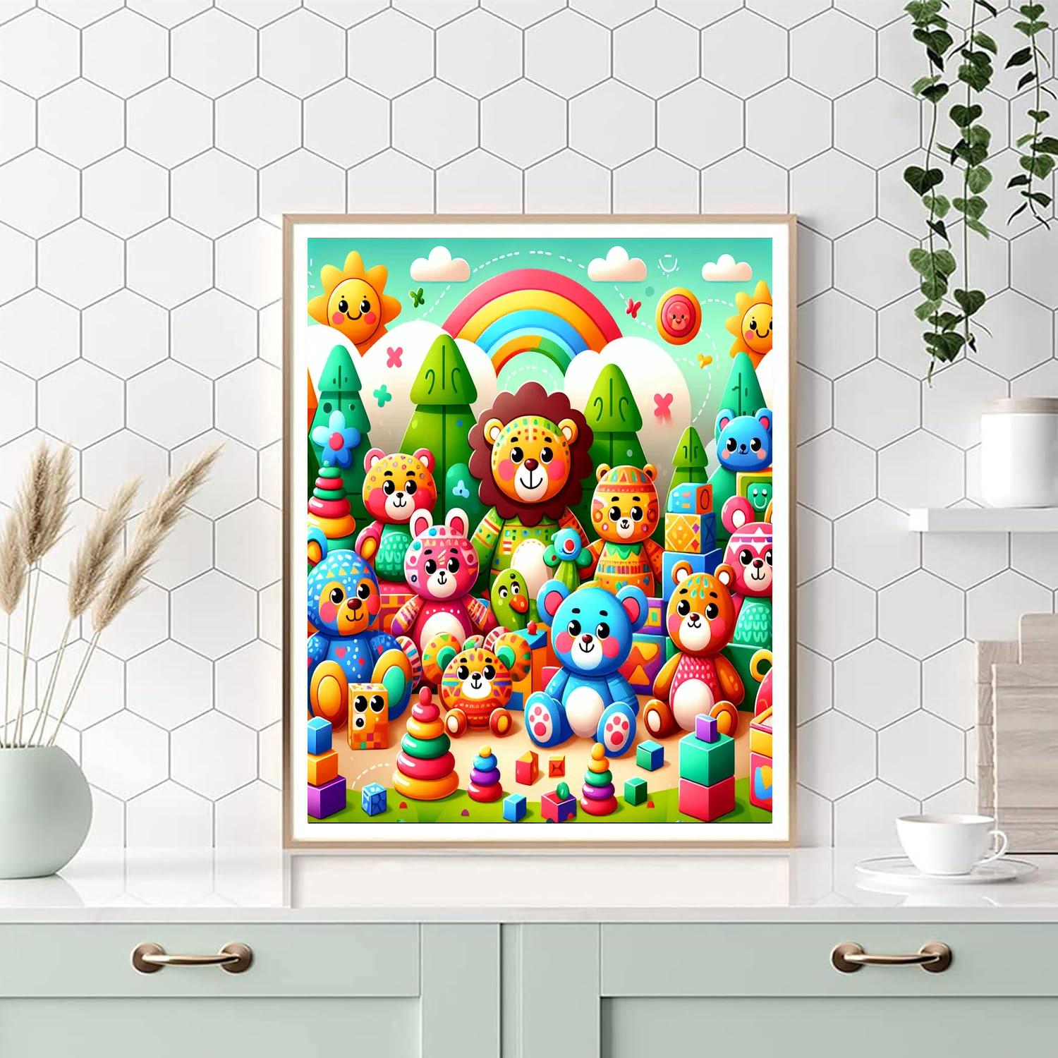 Charming Toy Land Paint By Numbers