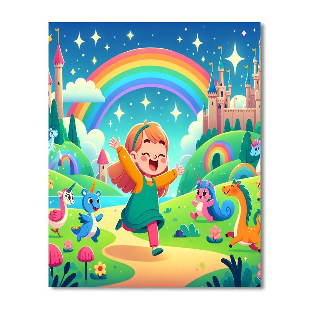 Fantasy Rainbow Kingdom Paint By Number