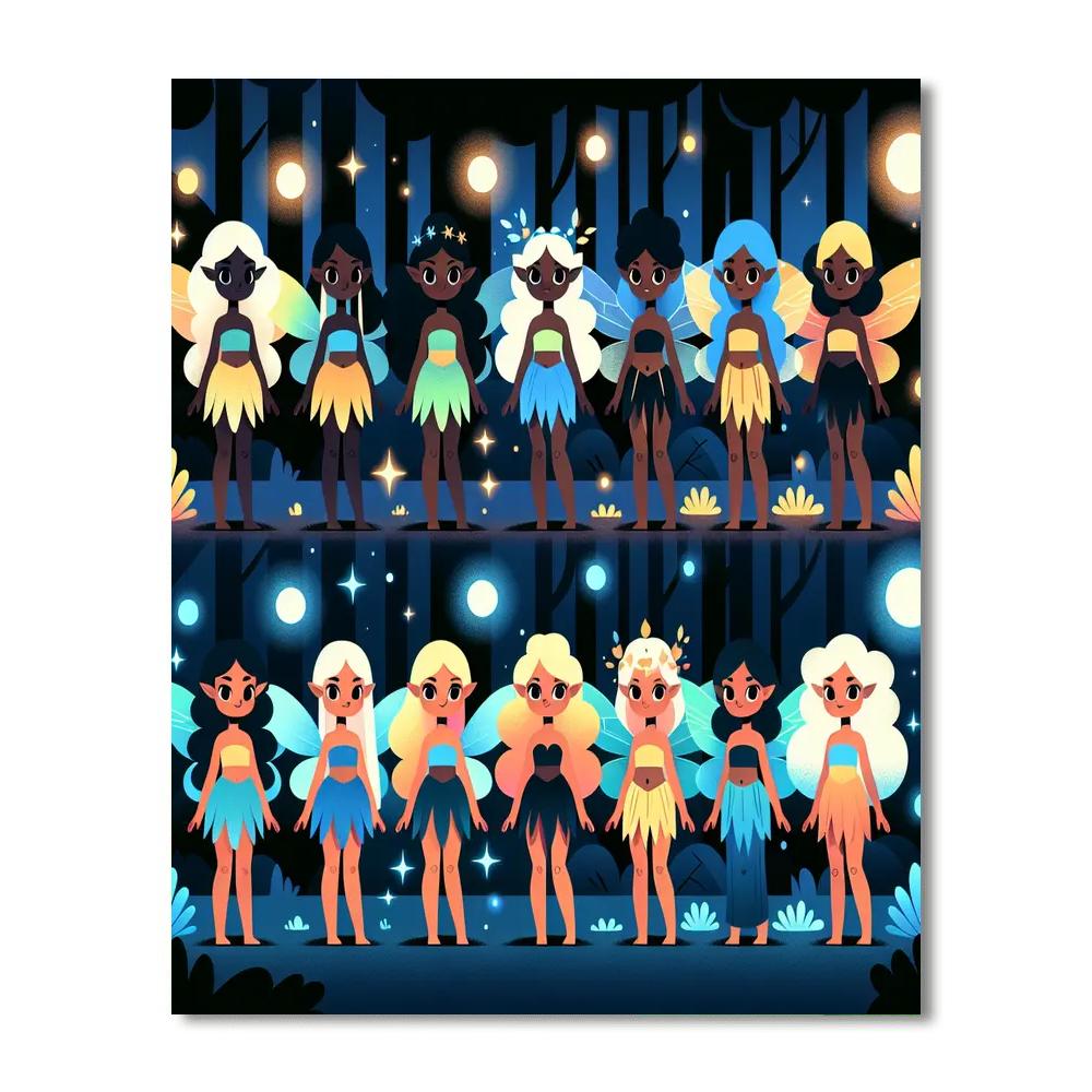 Fairy Light Glade Painting Number Kit