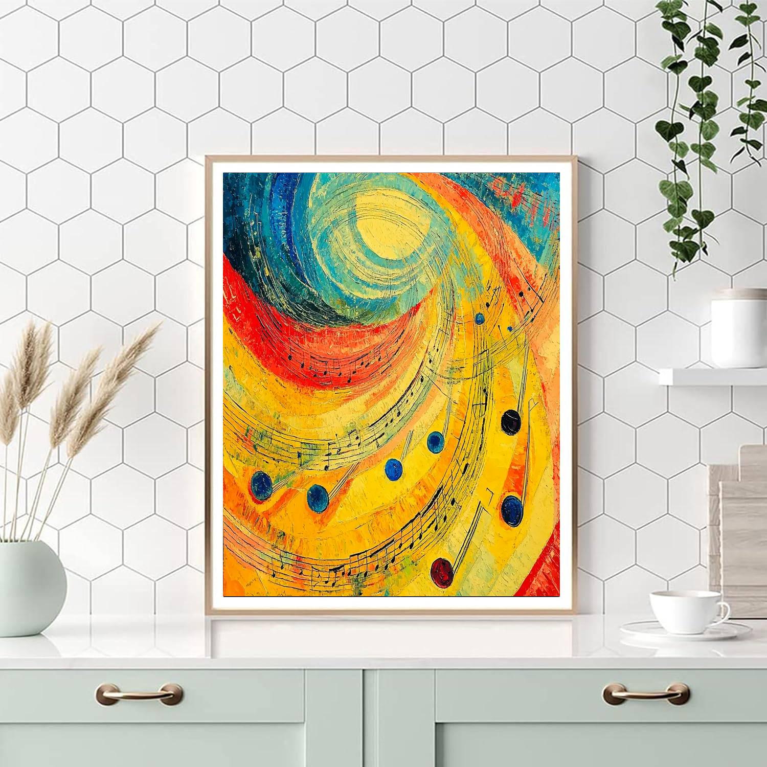 Wassily Kandinsky Inspired Timeless Melody  Numbered Painting Kits