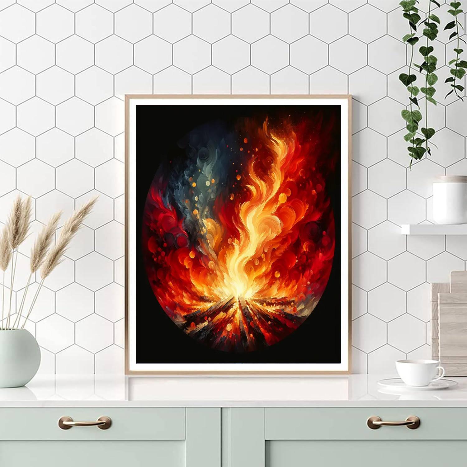 Ember Glow Wall Art Paint By Number