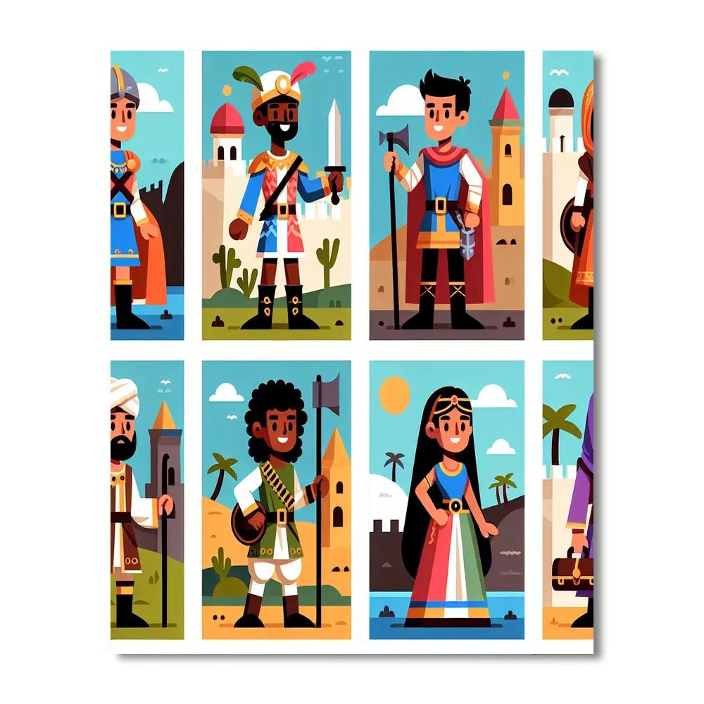 Historic Heroic Journeys Paint By Numbers Art