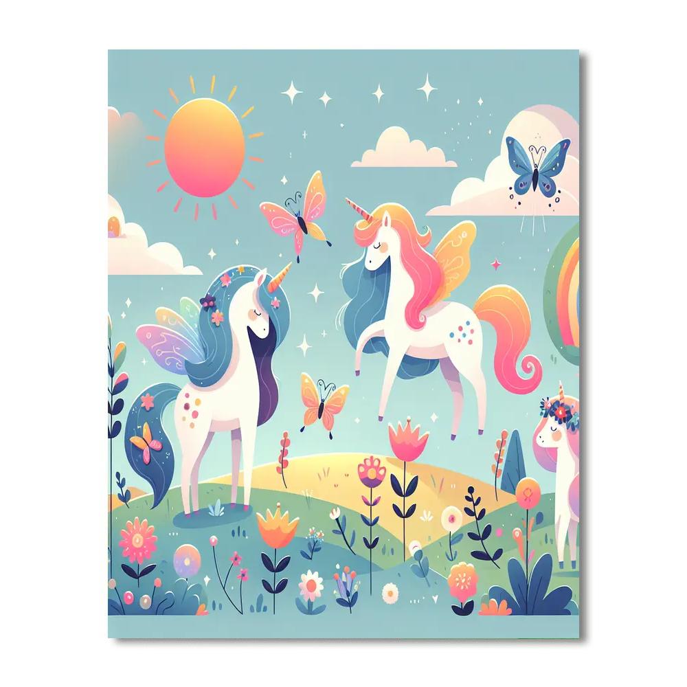 Sunlit Meadow Magic Paint By Numbers