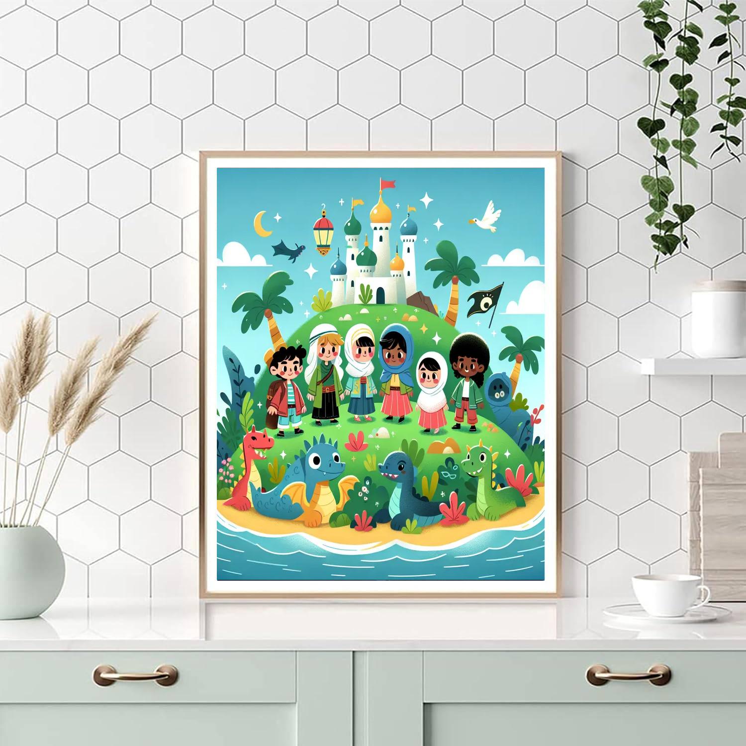 Mystical Enchanted Island Number Painting