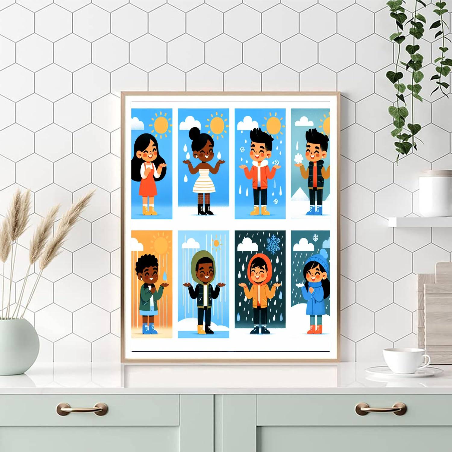 Wonderful World Of Weather Paint By Numbers