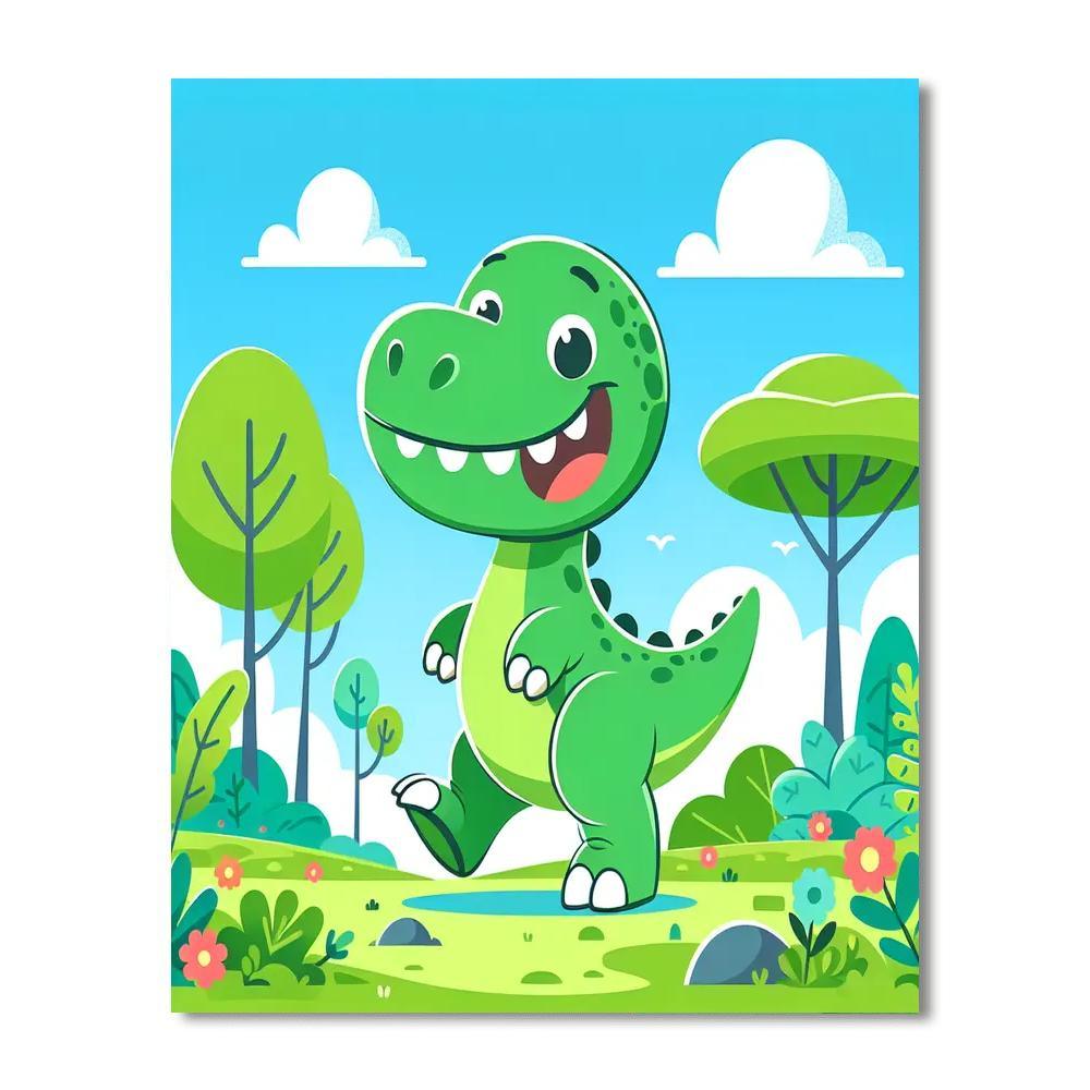 Adventure Dinosaur Paint By Numbers