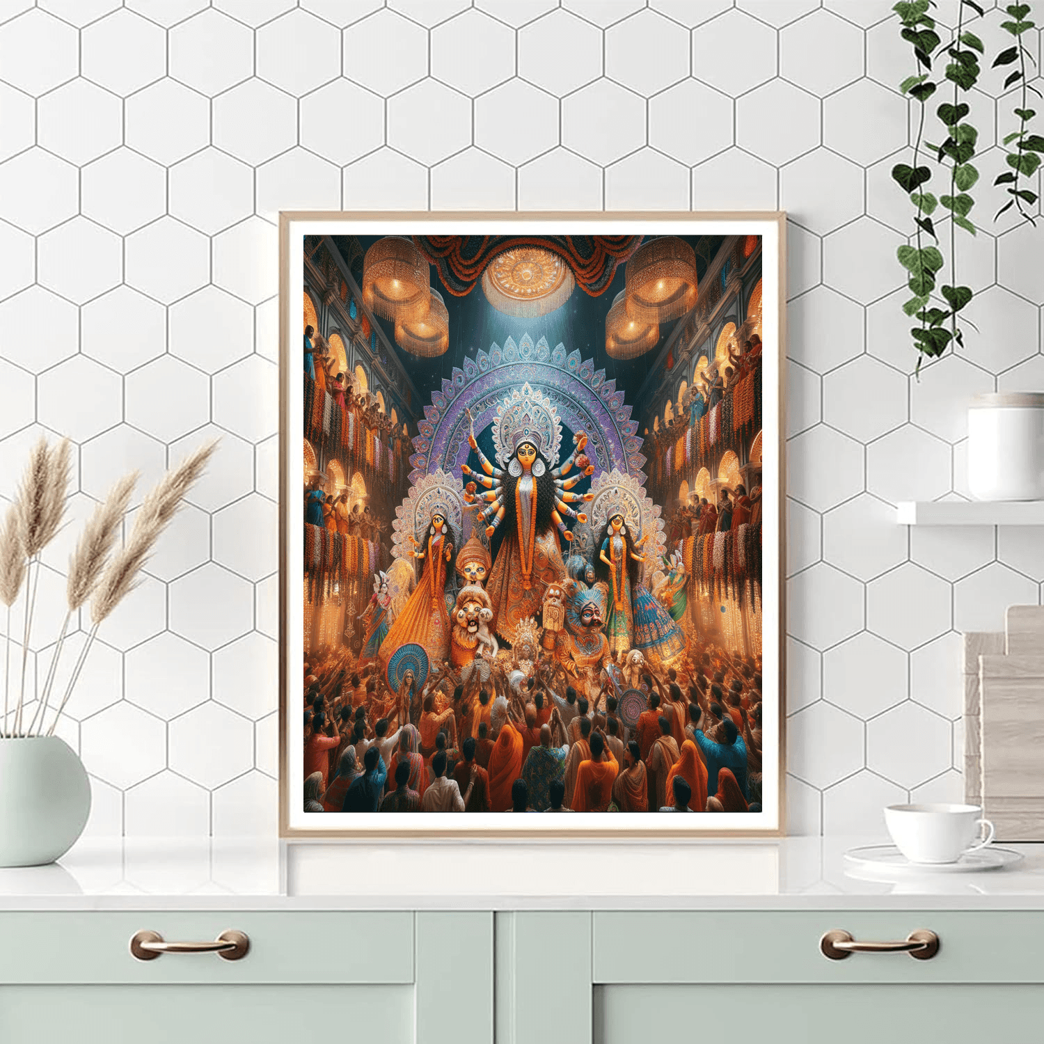 Durga Puja Number Painting