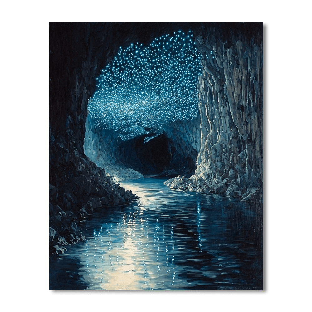 Glowworm Caves, Waitomo Painting Number Kit