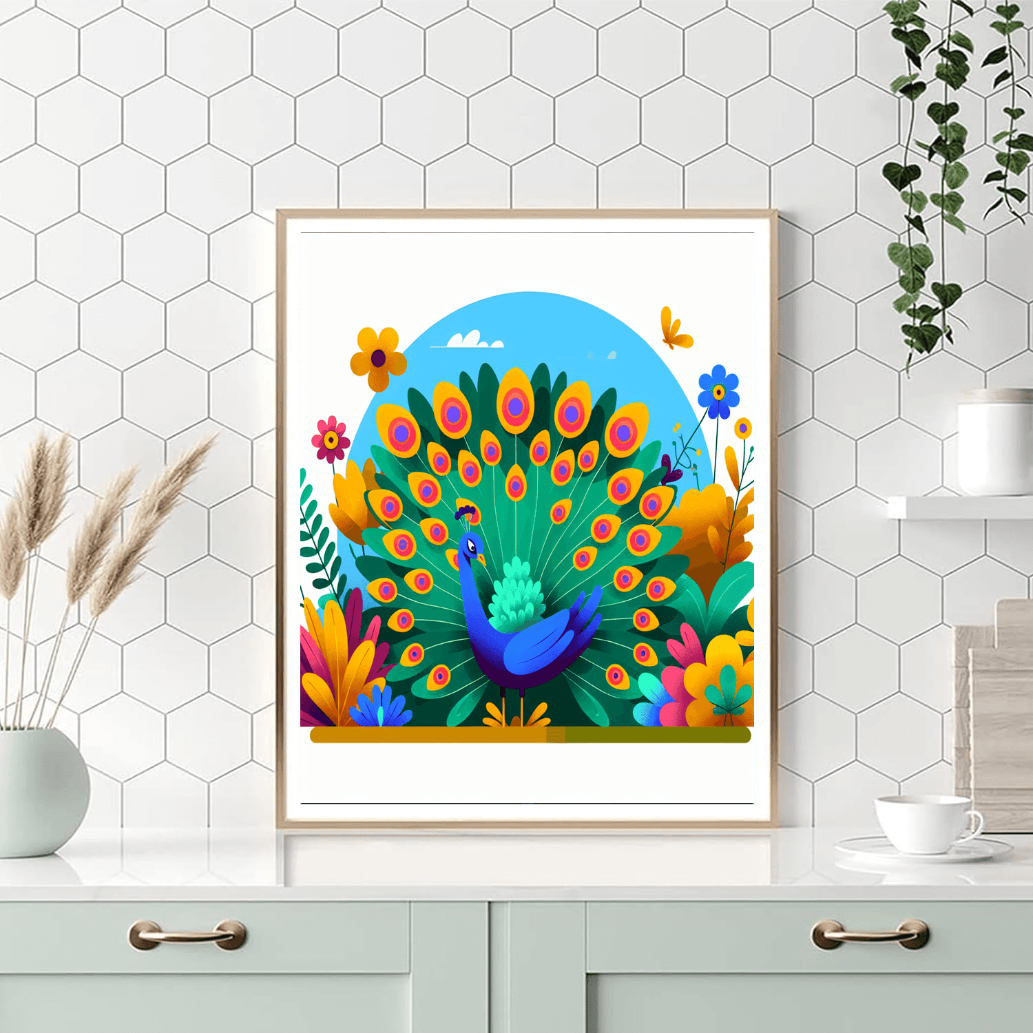 Dazzling Peacock Paint By Numbers