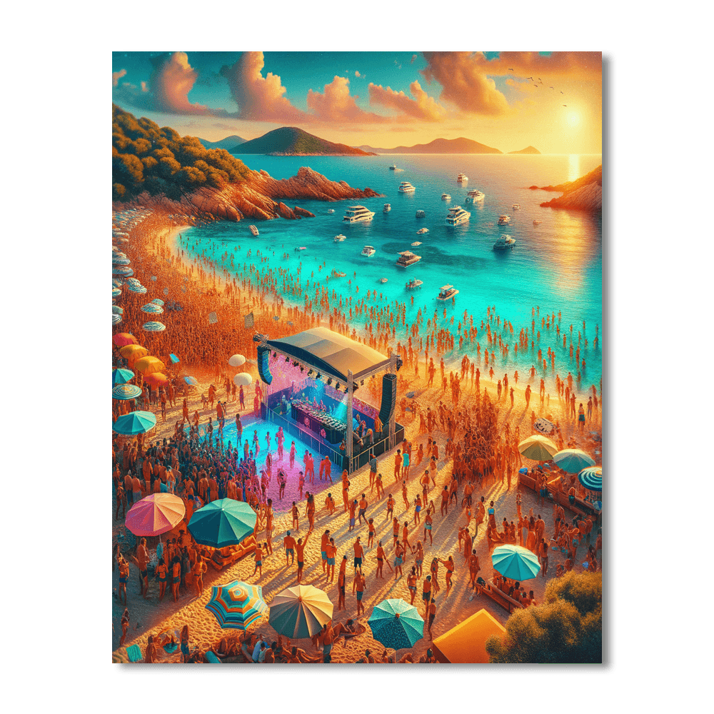 Calvi On The Rocks - Corsica Numbered Painting Kits