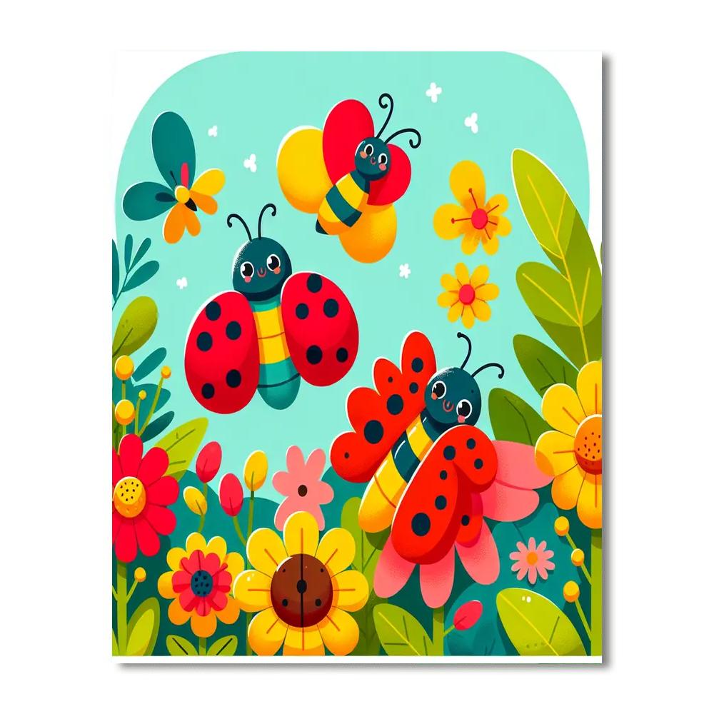 Garden Bug Adventures DIY Paint By Numbers