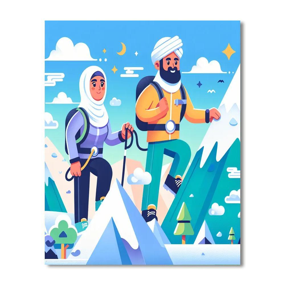 Mountain Climber's Quest Paint By Number