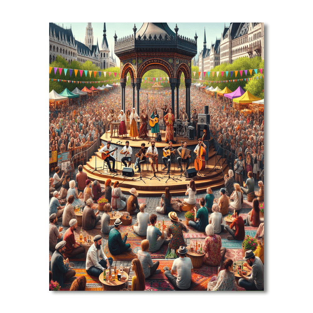 Budapest Spring Festival - Hungary DIY Paint By Numbers