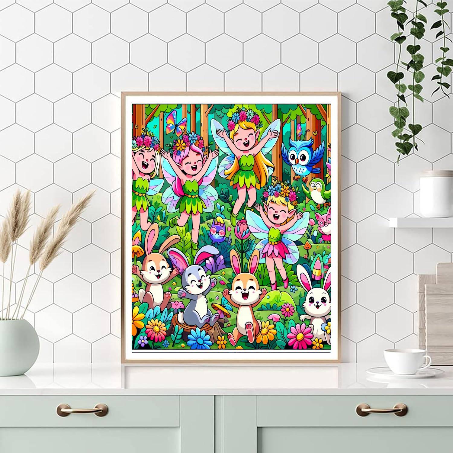 Fairy Forest Celebration Painting By Numbers Kit