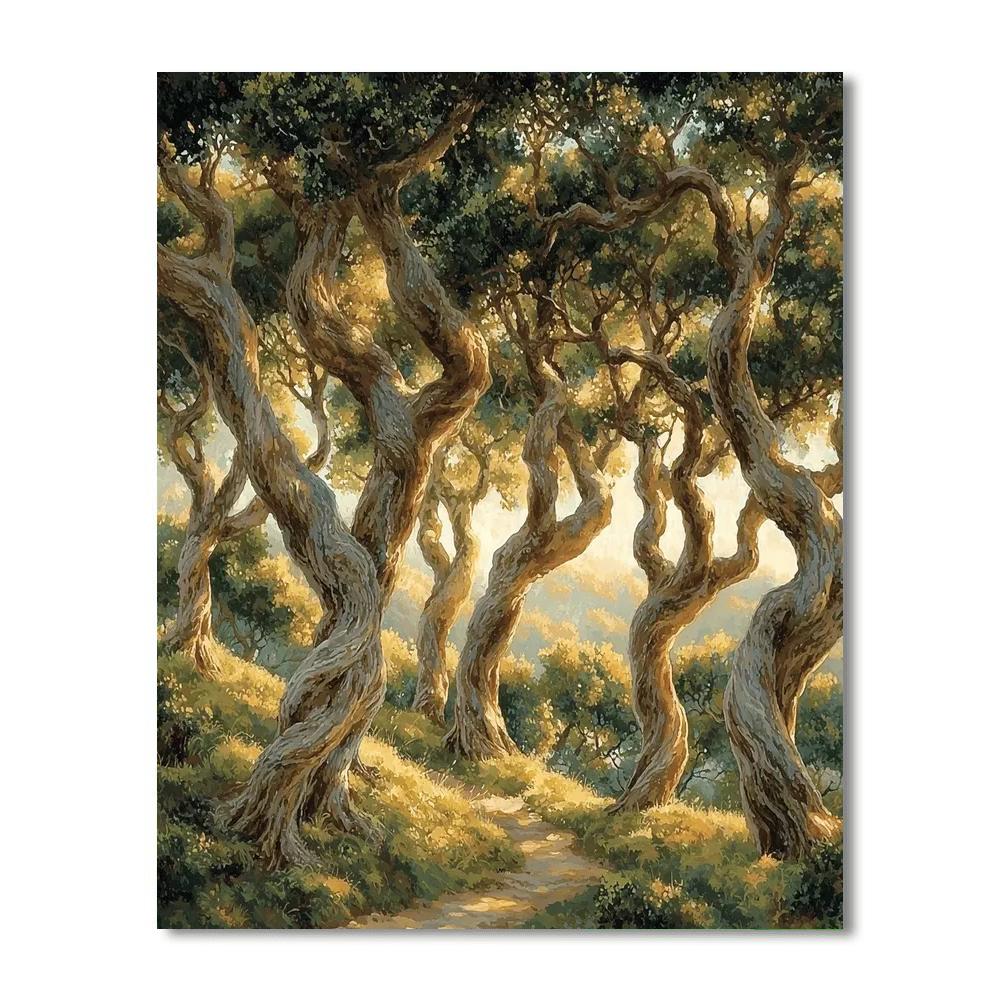 Michelangelo Inspired Ethereal Forest Essence  DIY Paint By Numbers