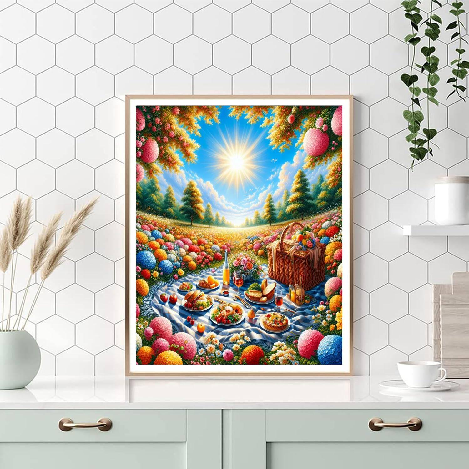 Delightful Picnic In The Park DIY Paint By Numbers
