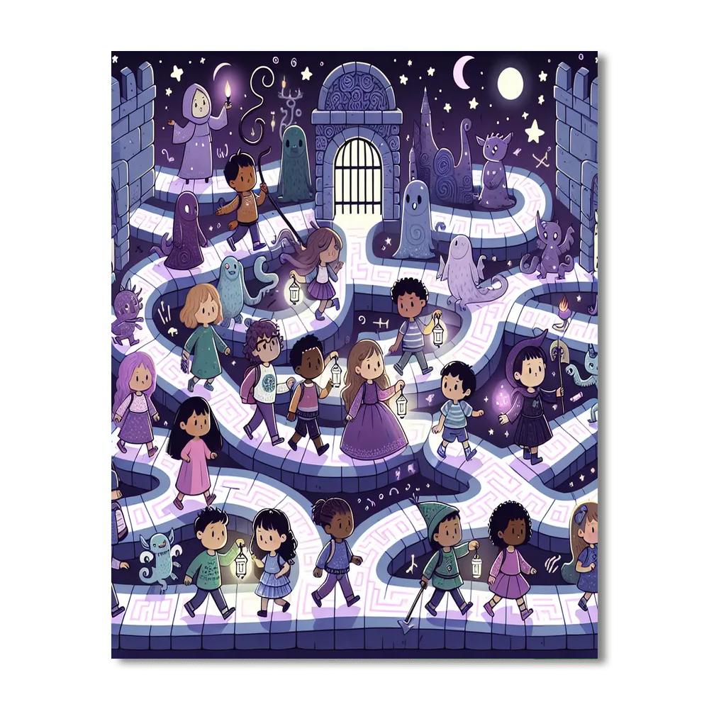 Mystical Maze Challenge Paint By Number