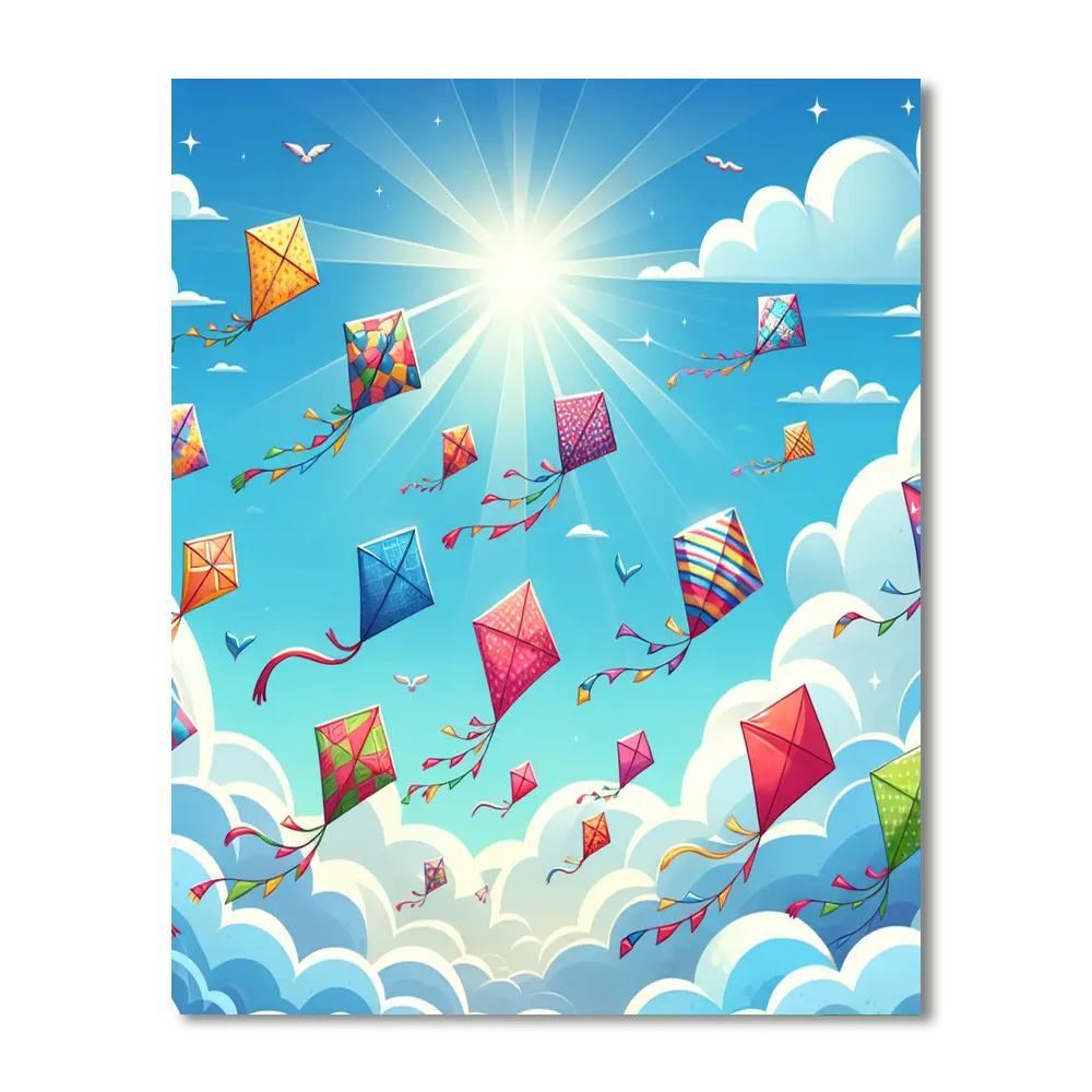 Fun In The Sky Numbered Painting Kits