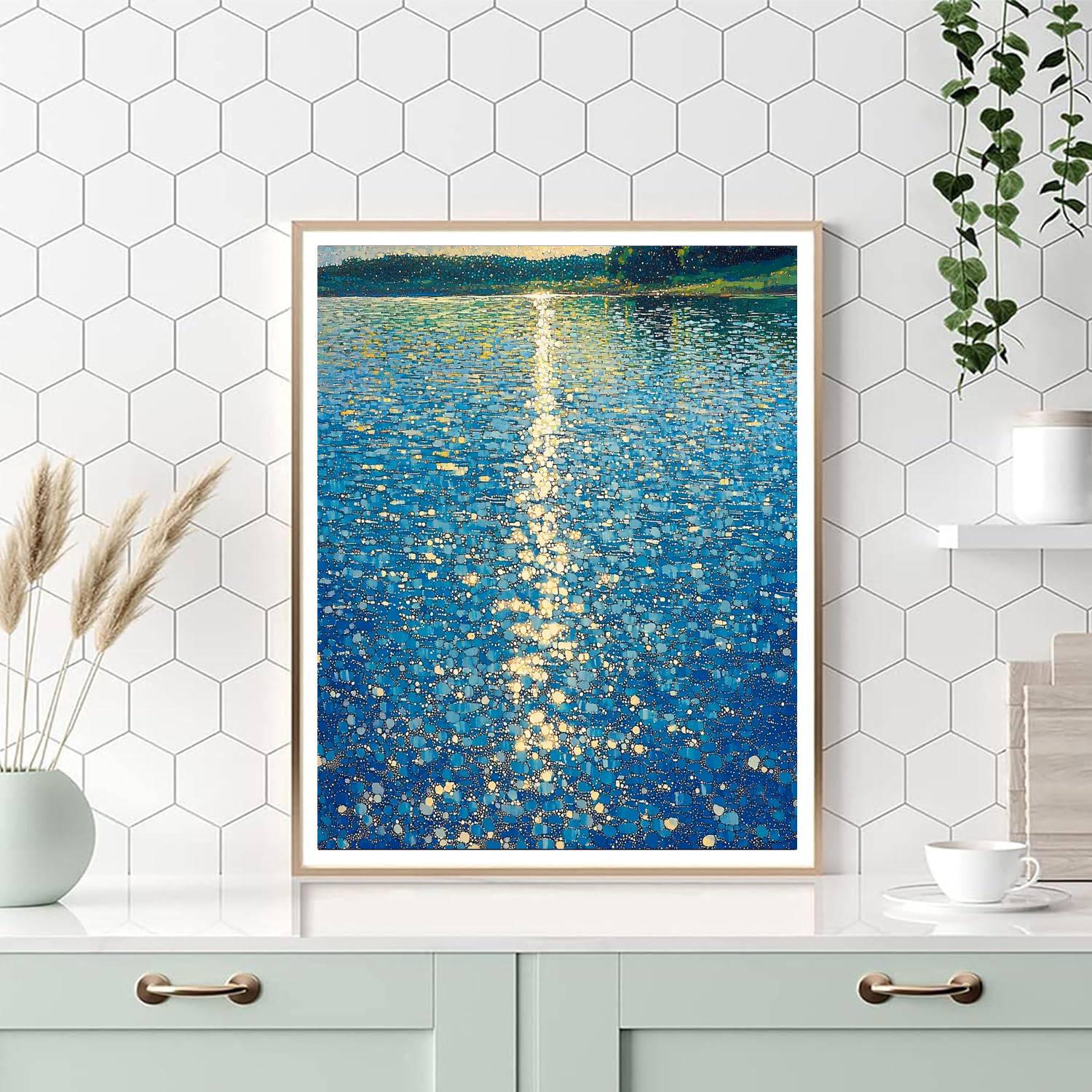 Georges Seurat Inspired Sublime Reflections  Paint By Number