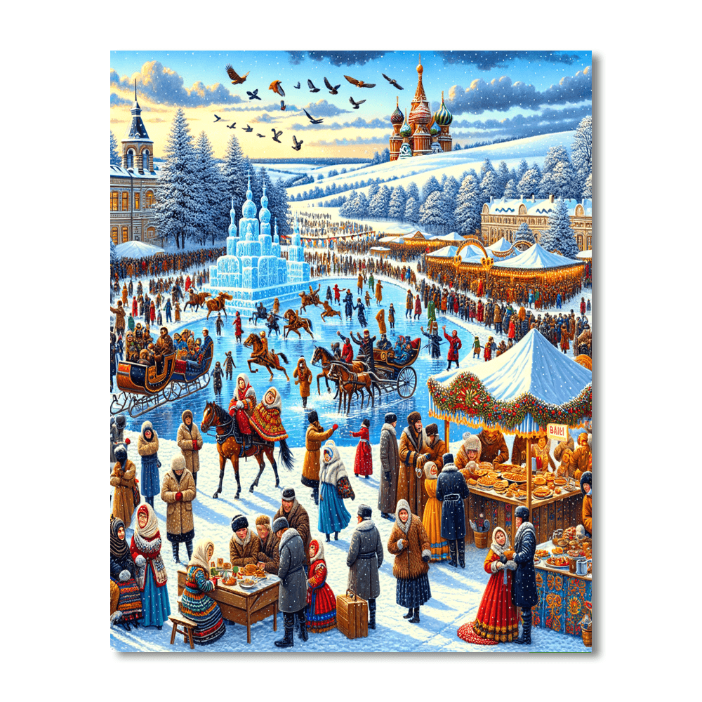 Kazan Russian Winter Festival - Russia DIY Paint By Numbers