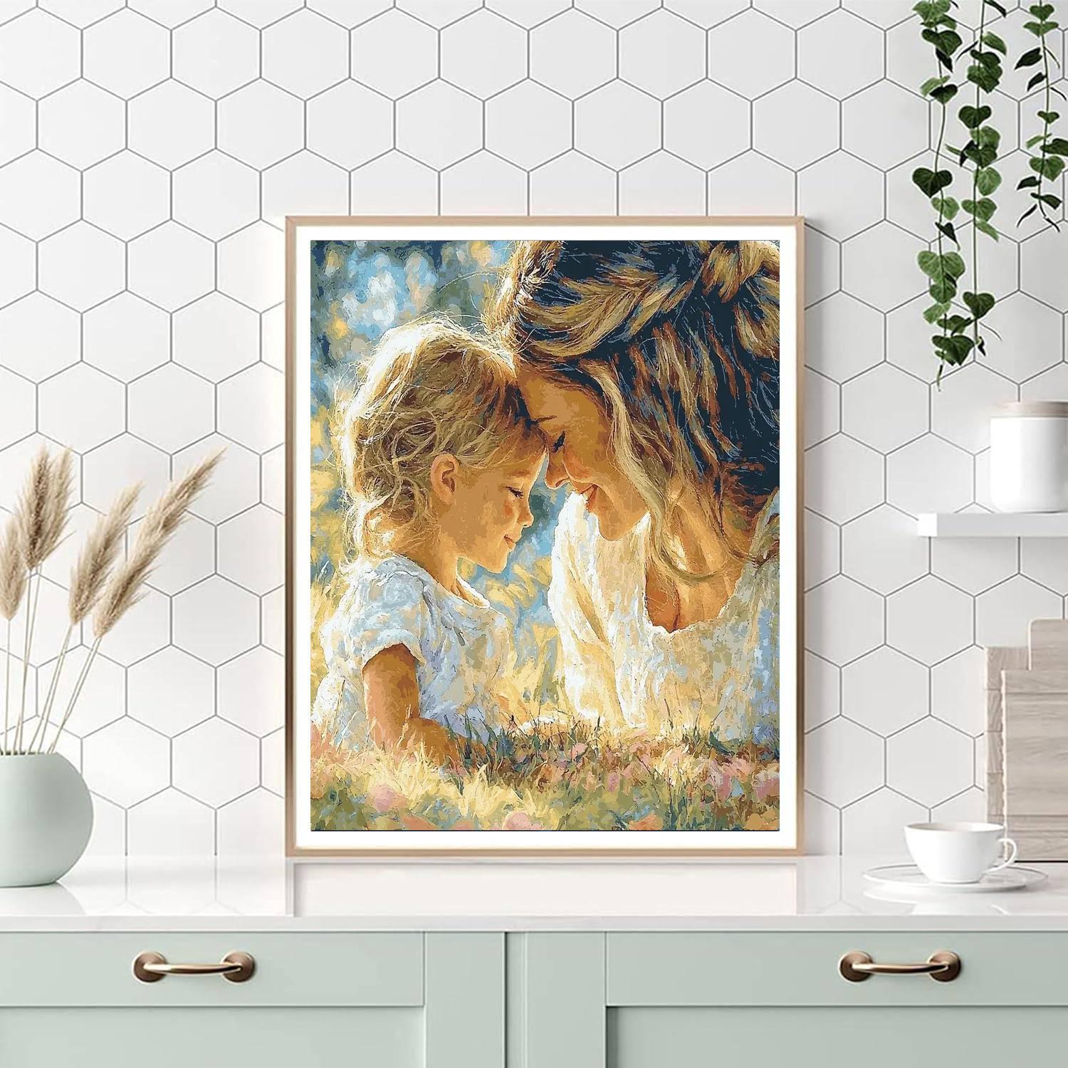 Mom’s Caring Hands Painting Number Kit