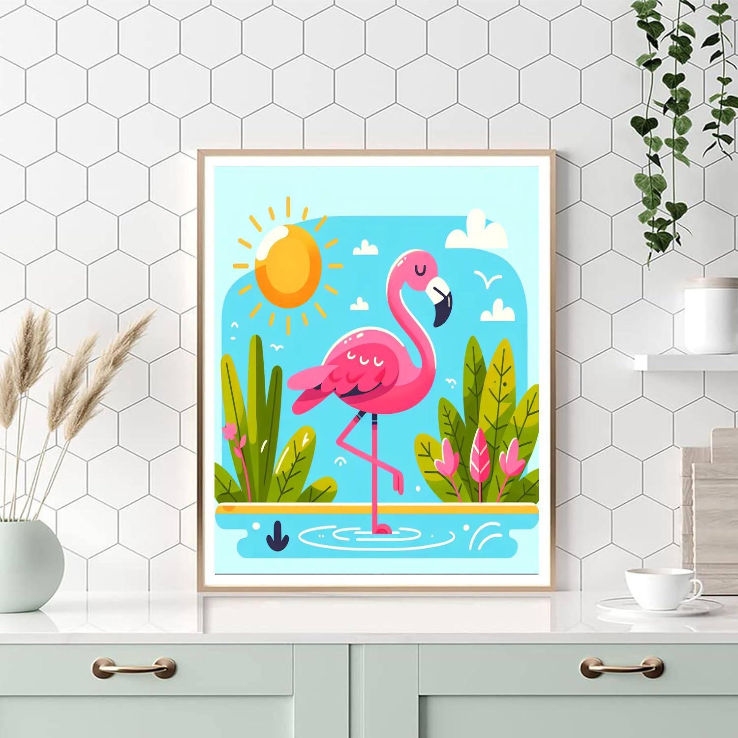 Fabulous Flamingo Paint By Color