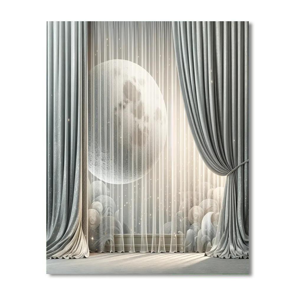 Silver Moon Curtains Paint By Number