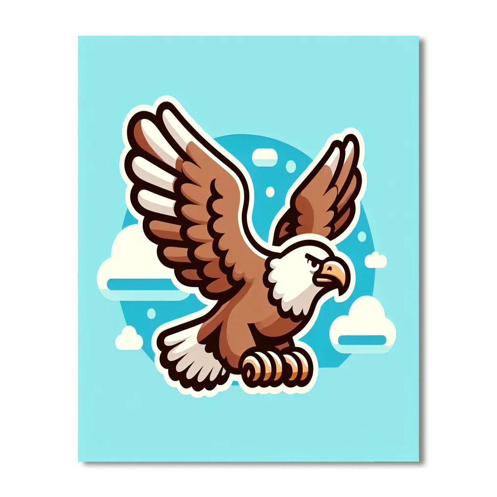 Flying Eagle Paint By Color