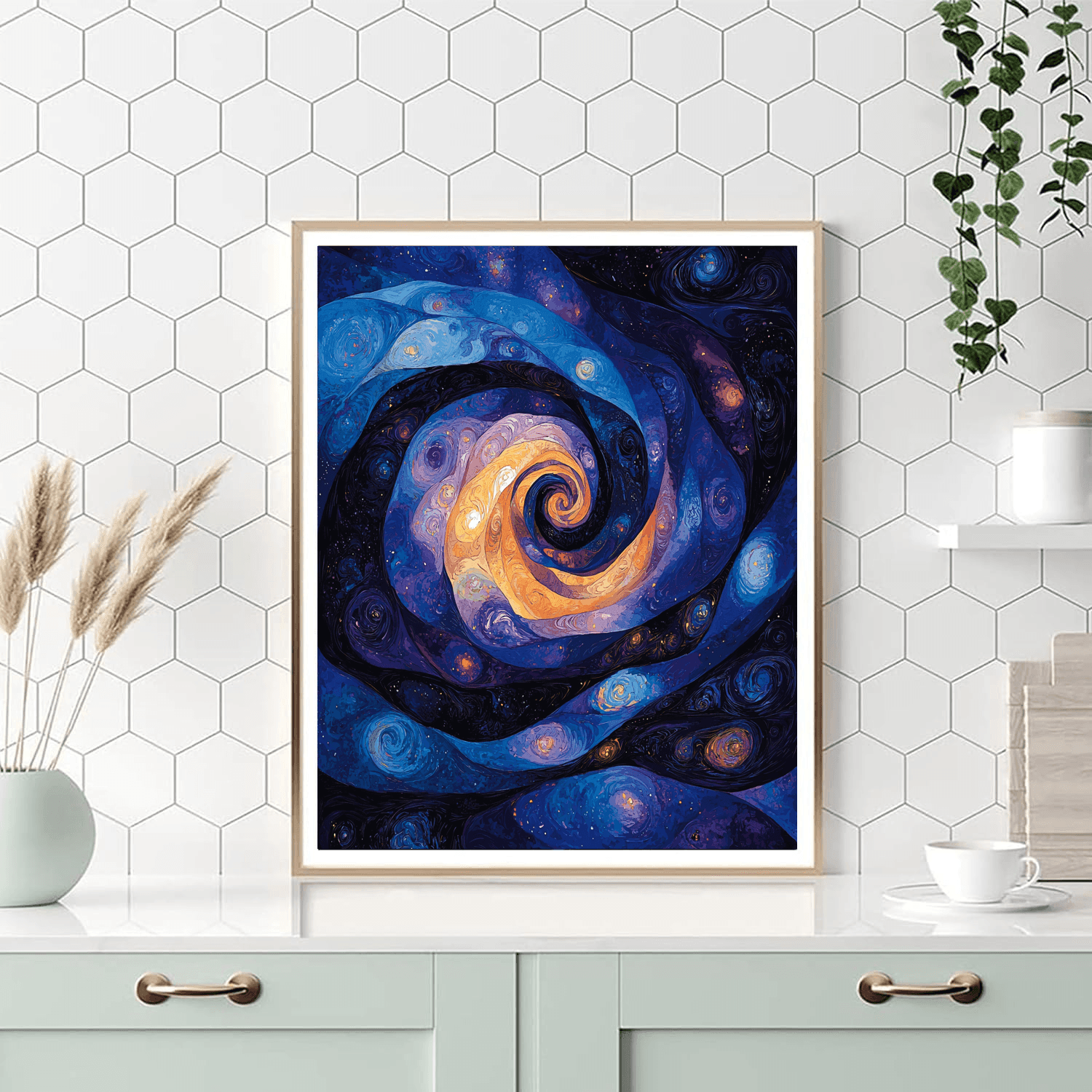 Salvador Dali Inspired Abstract Cosmic Odyssey  Painting By Numbers Kit
