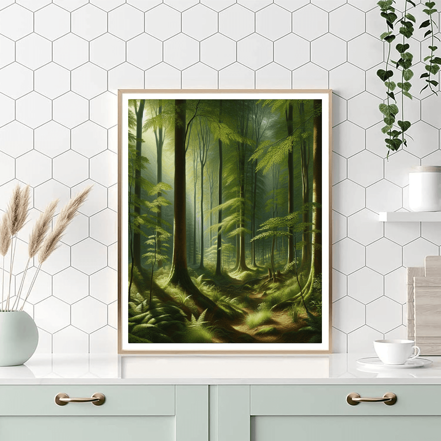 Forest Whispers Mural Paint By Color