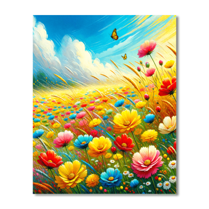 Wildflower Meadow Dance Paint By Number