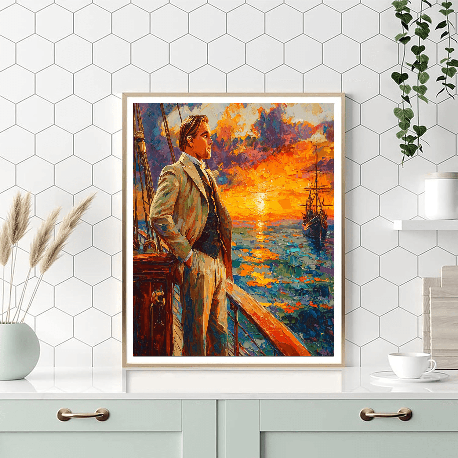 Leonardo Dicaprio: Navigating Titanic Dreams Paint By Number