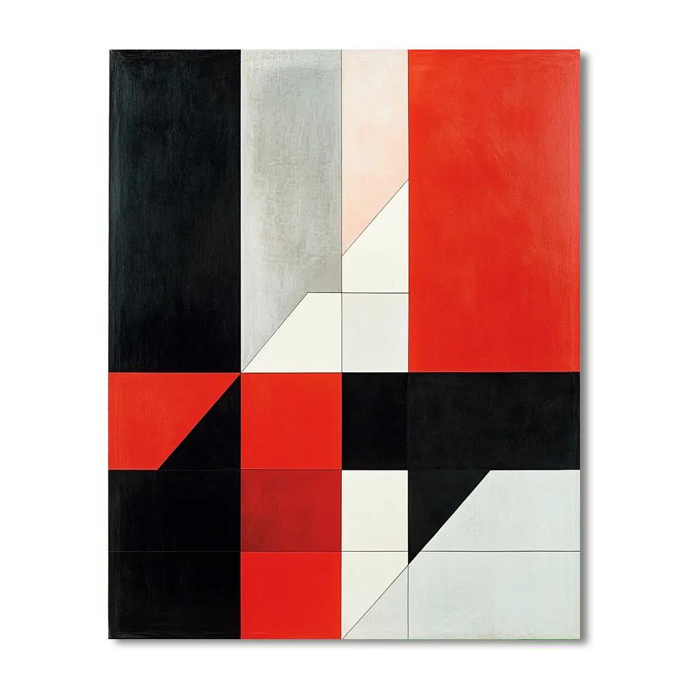 Kazimir Malevich Inspired Metaphysical Forms  Paint By Color