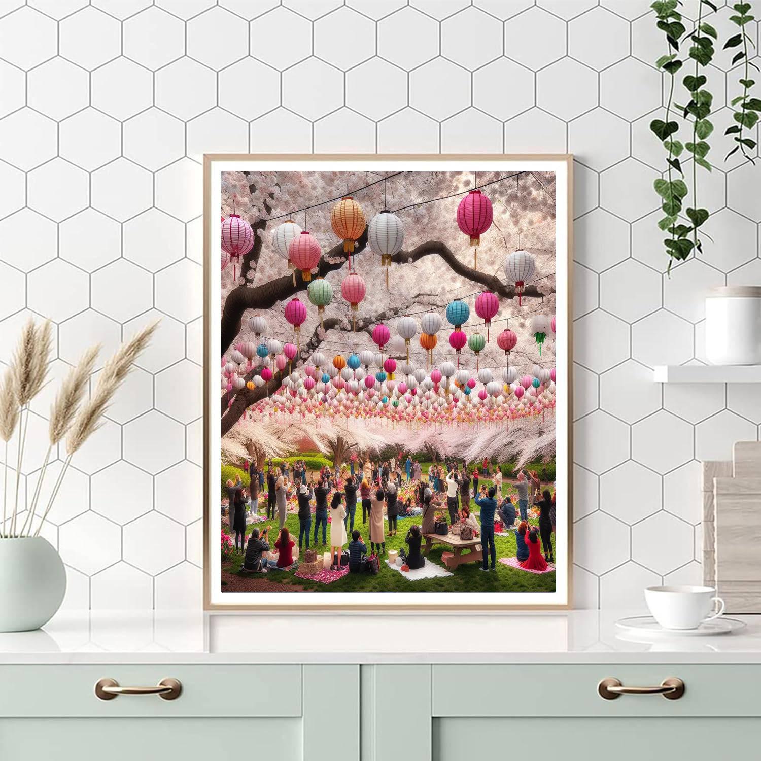 International Cherry Blossom Festival - Japan Paint By Color