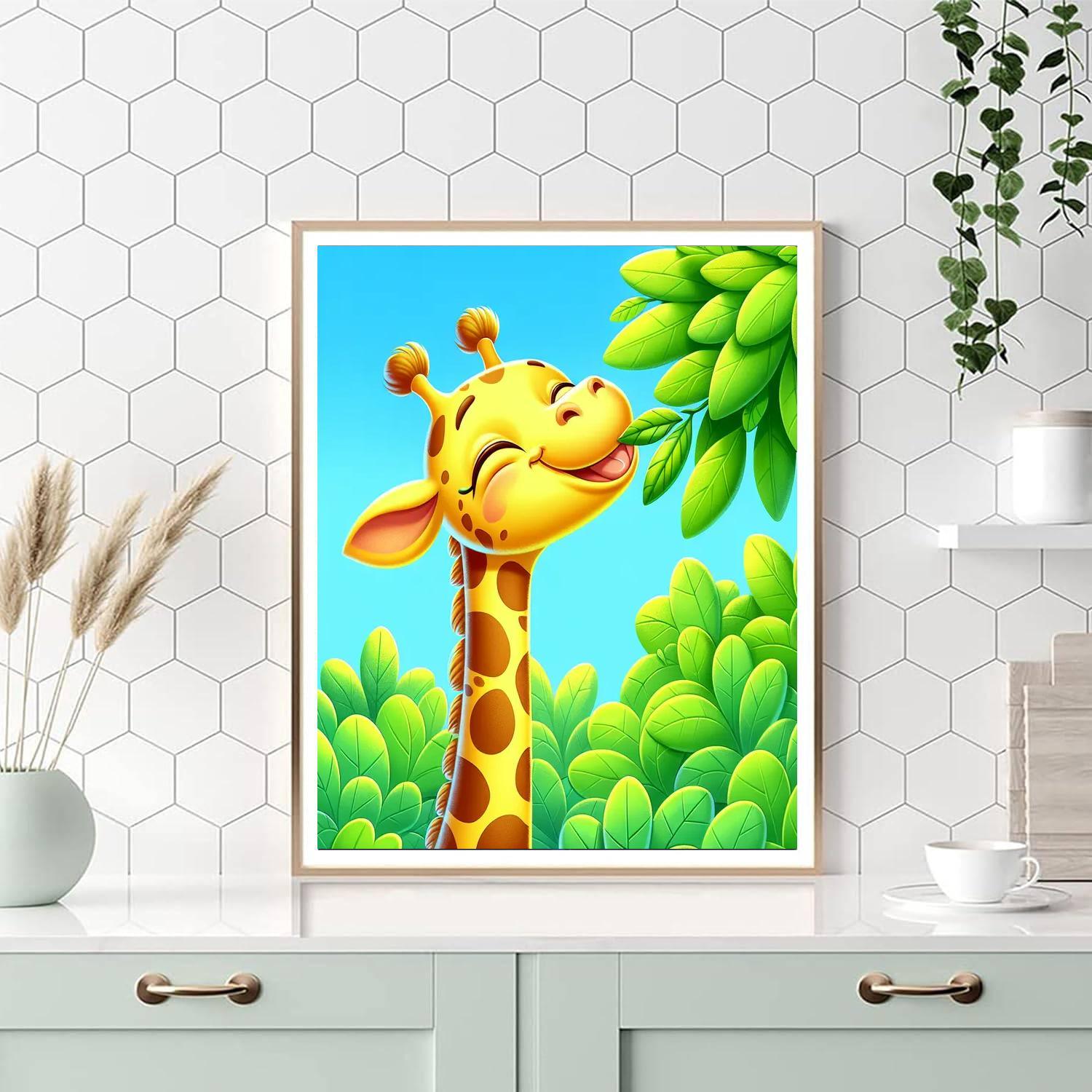 Gigglesome Giraffe Painting By Numbers Kit