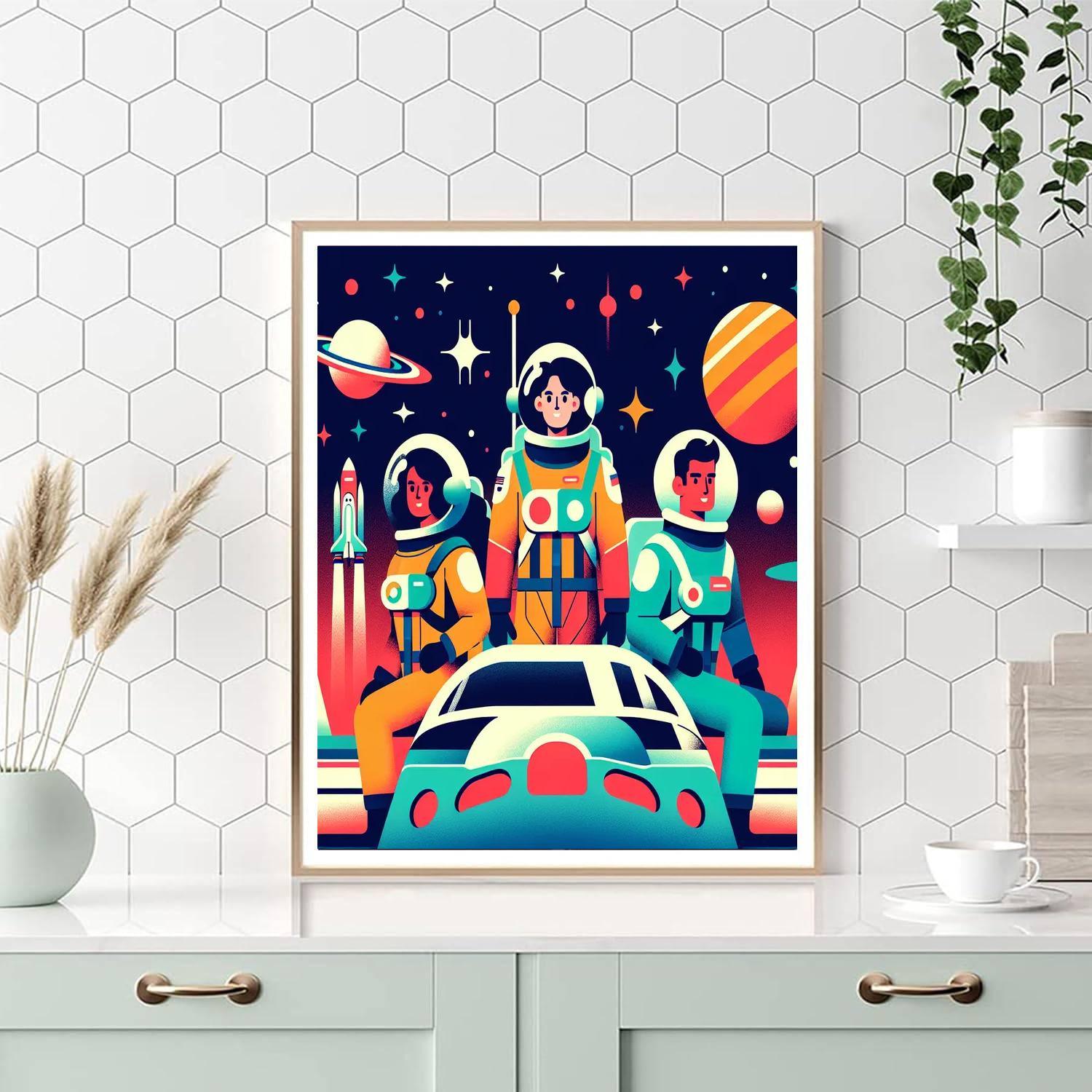Space Rangers Unite Number Painting