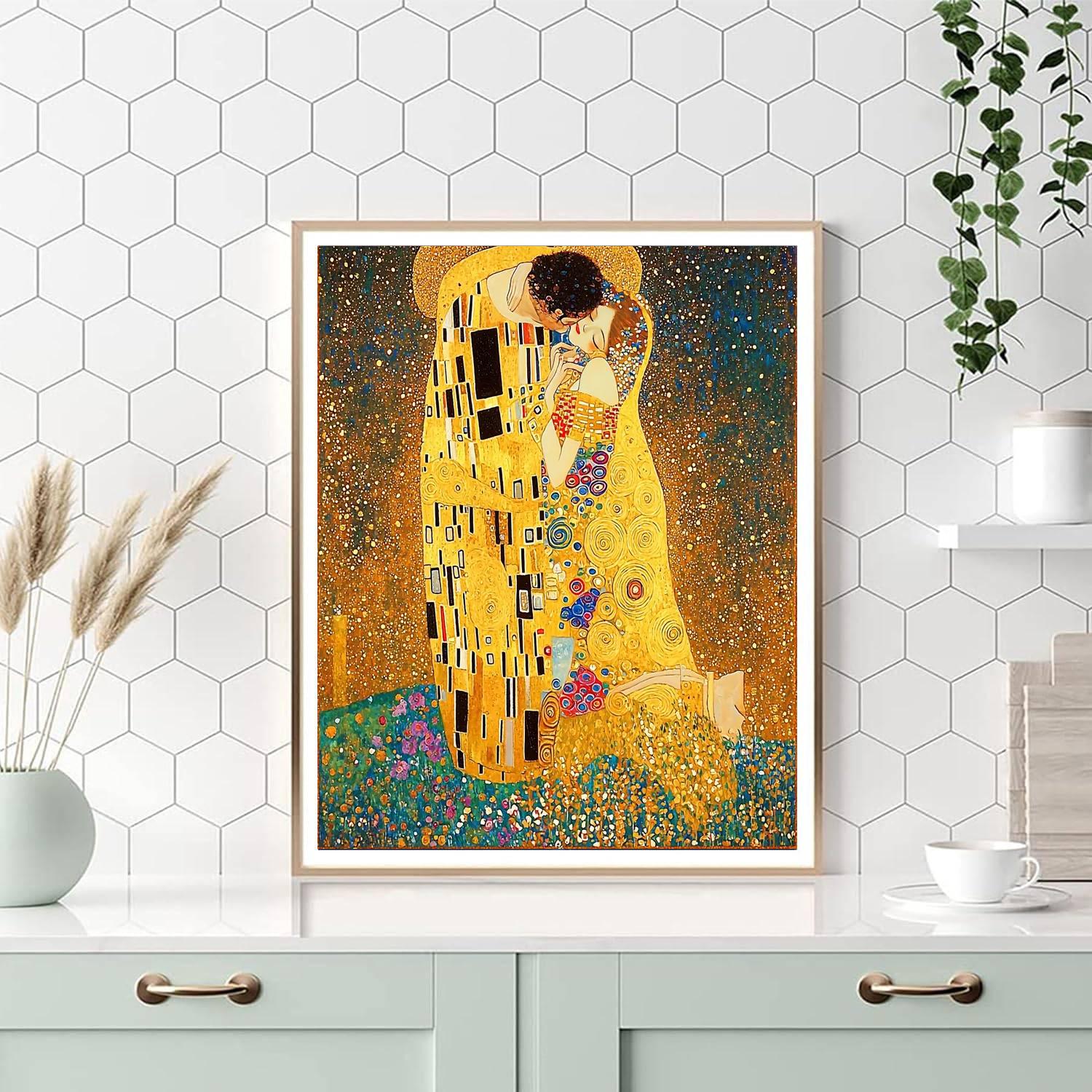 Gustav Klimt Inspired Ancient Harmony  Numbered Painting Kits