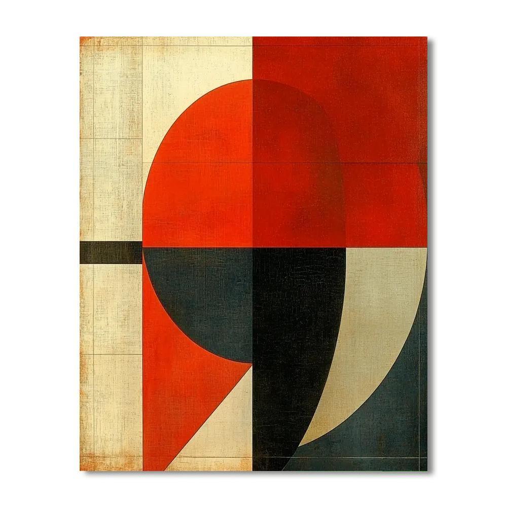 Kazimir Malevich Inspired Emotional Geometries  Number Painting