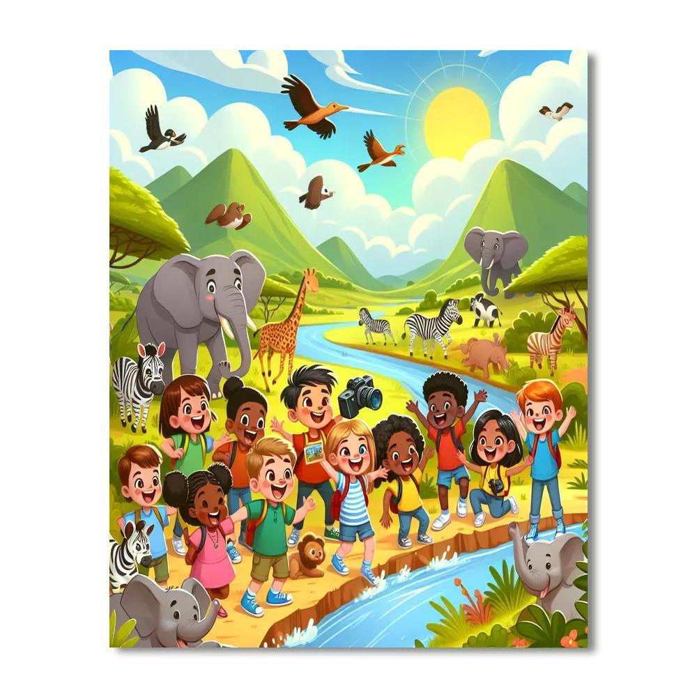 Whimsical Wildlife Expedition Paint By Numbers