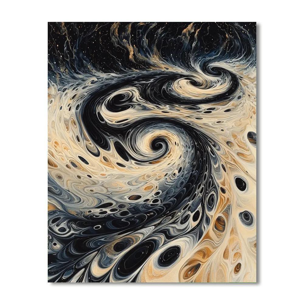 M.C. Escher Inspired Eternal Whirlpools  Paint By Number