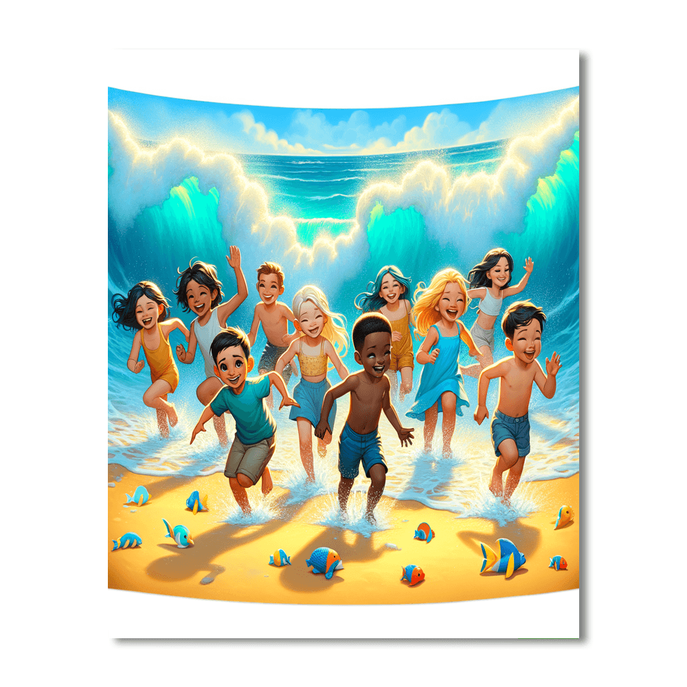 Playful Seaside Memories Paint By Color