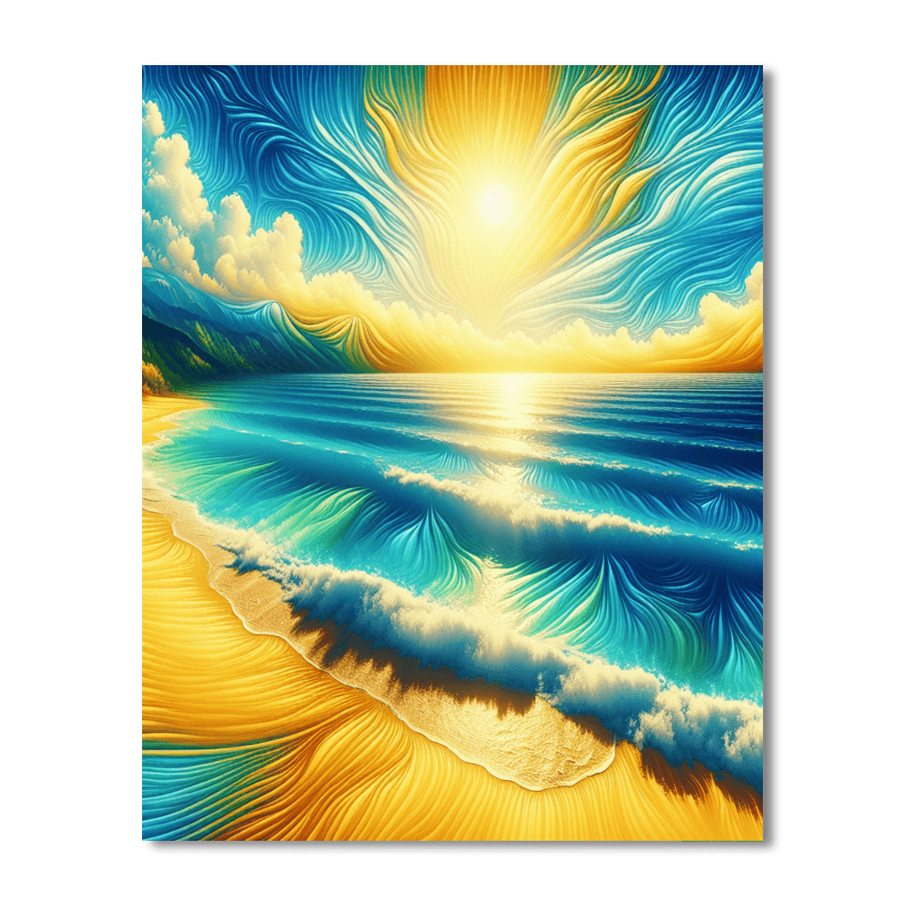 Sunny Seaside Getaway Paint By Numbers Kits
