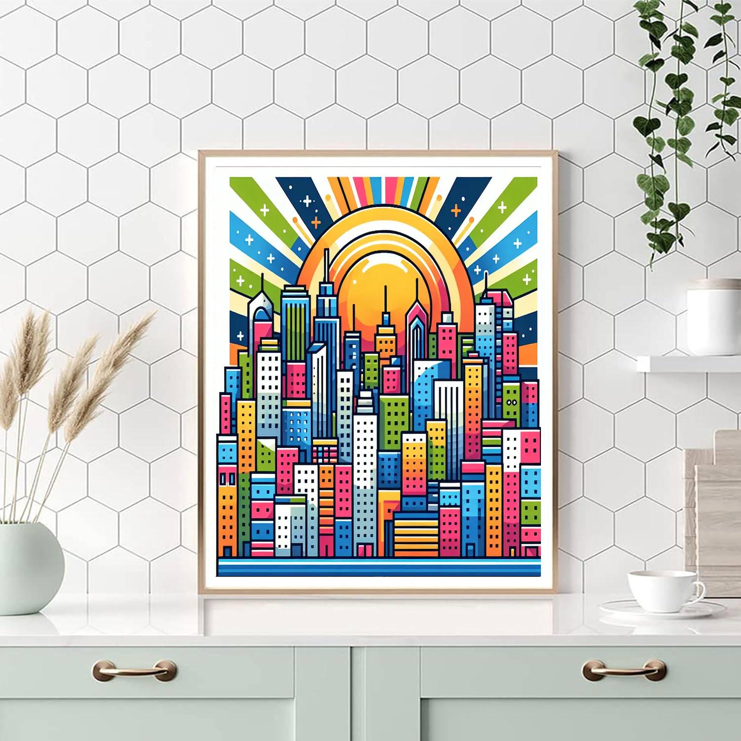 City Skyline Wonders Paint By Numbers